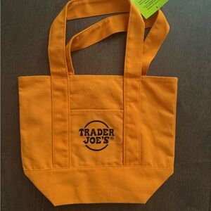 Trader Joe's Vibrant Orange Tote Bag